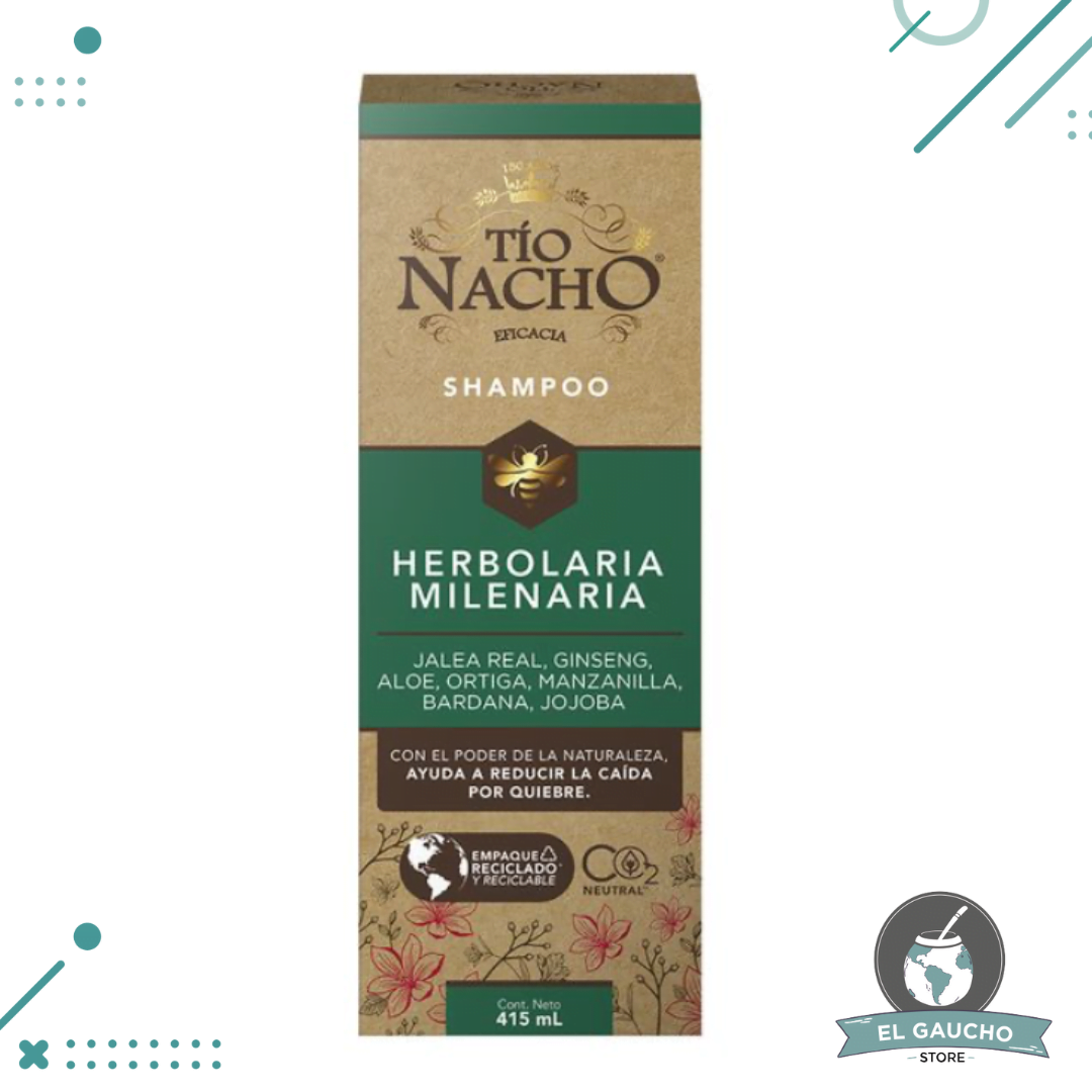 Shampoo Tío Nacho Herbolaria Milenaria x 415 ml