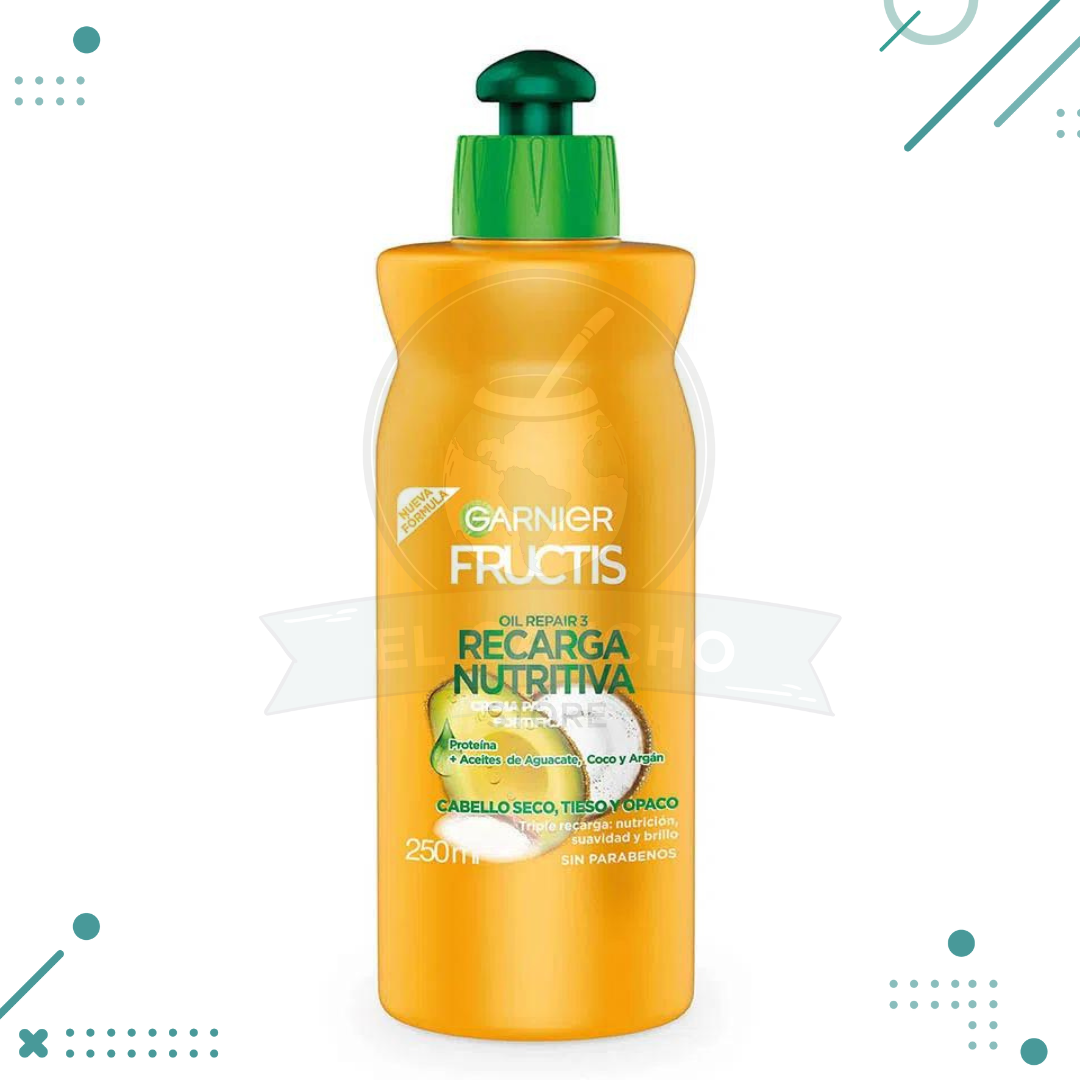 Crema para Peinar Garnier Recarga Nutritiva x 250 ml