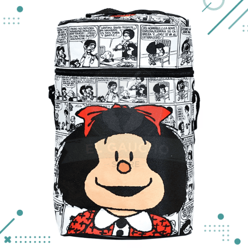 Kit Matero “Mafalda” Bolso+Yerbera(lata)+Azucarera(lata)+Mate+Bombilla - Imagen 7