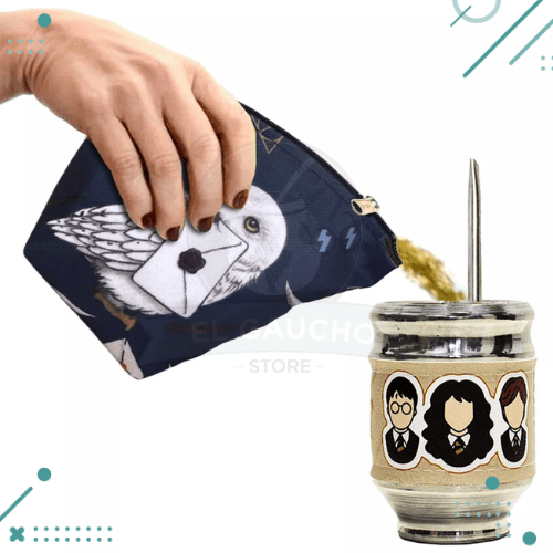 Kit Matero “Harry Potter” Bolso+Yerbera+Azucarera+Mate+Bombilla - Imagen 5